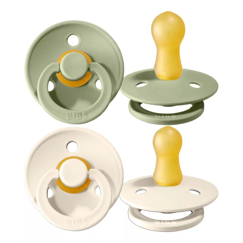 Set 2 Chupones BIBS Ivory/Sage Talla 1