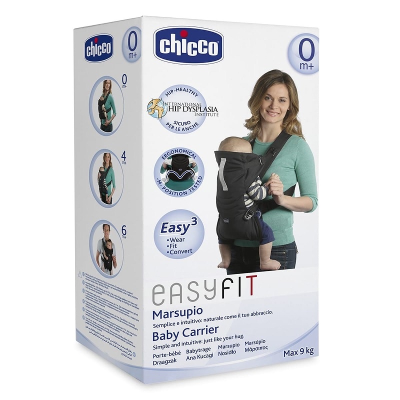 Mochila Canguro Para Bebé Chicco Skin Fit Ergonómico 0m+ Color Marsupio