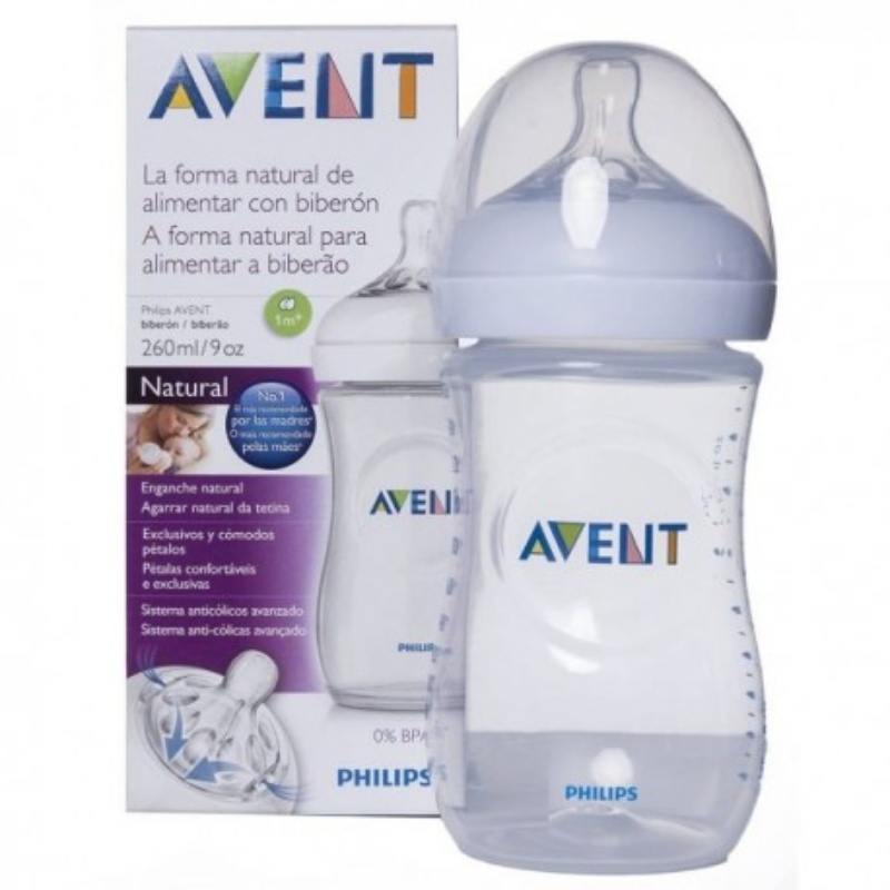 Biberon AVENT Natural 260ml Blanco 2.0